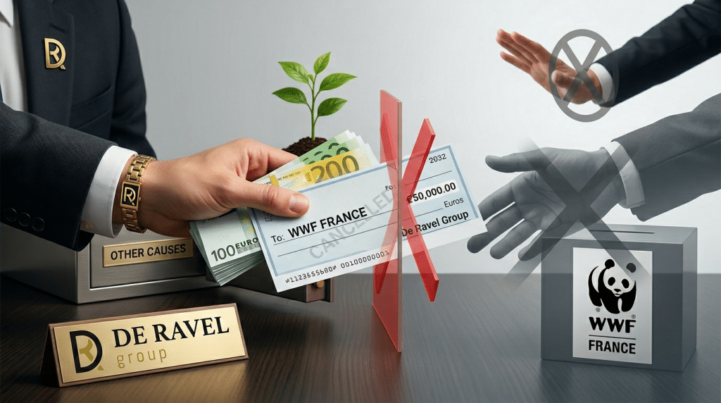 WWF França doa - O Grupo De Ravel retira o seu apoio financeiro